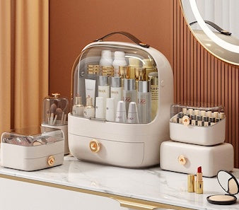 boite rangement maquillage premium ecru