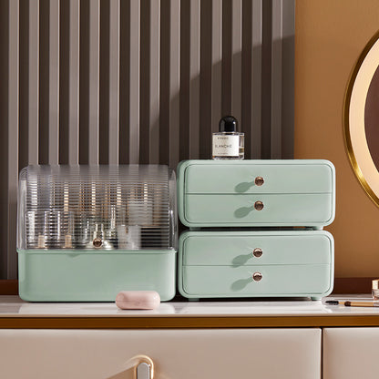 boite rangement maquillage vert demo 3 modules