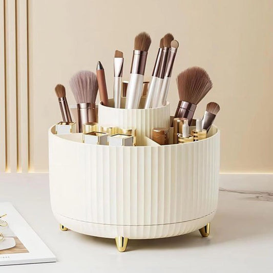 Organisateur de maquillage blanc