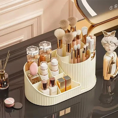 organisateur maquillage rotatif creme