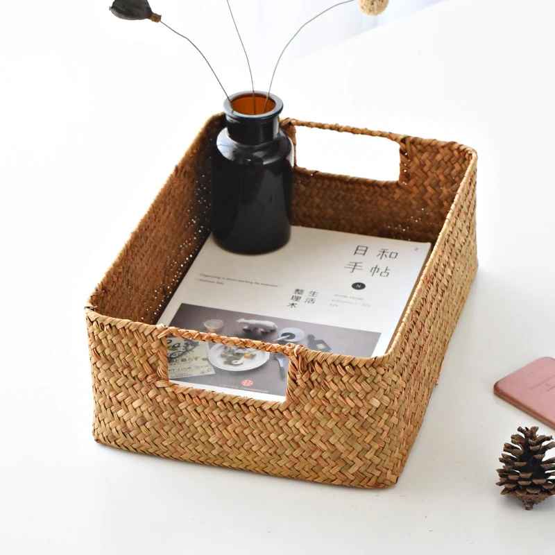 panier de rangement osier vase