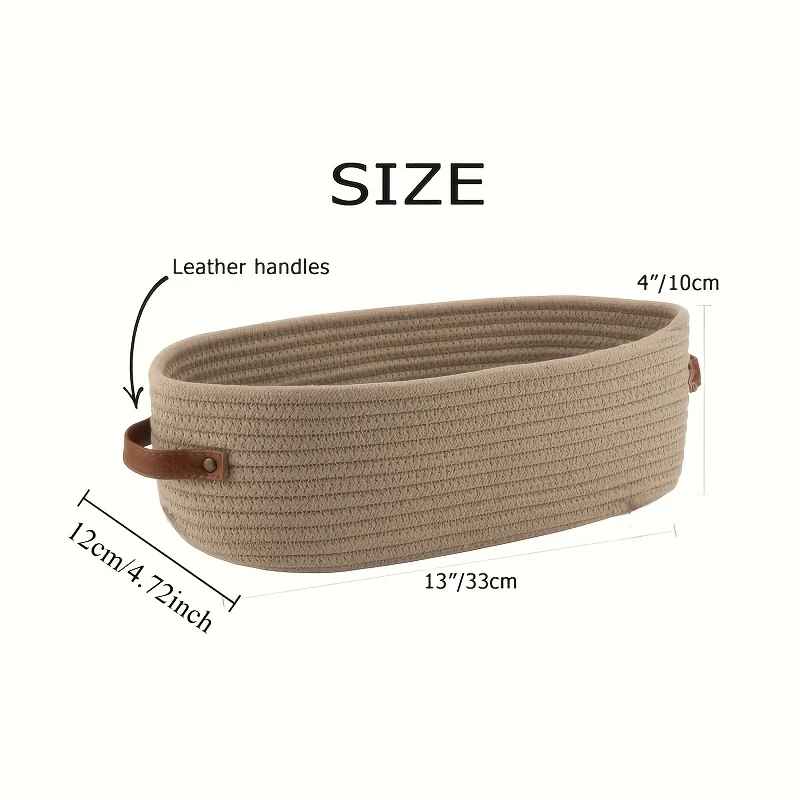 panier de rangement salle de bain ovale beige dimensions