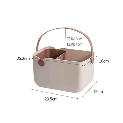 panier de rangement salle de bain rectangle silicone beige dimensions
