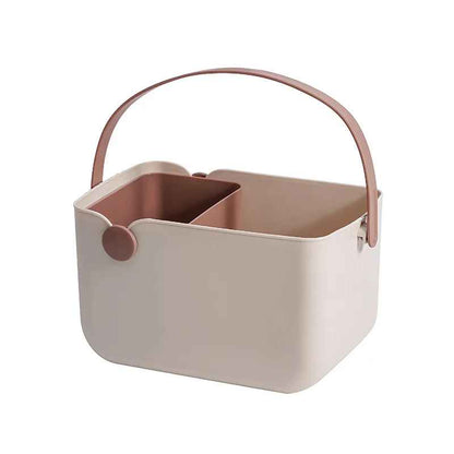 panier de rangement salle de bain rectangle silicone beige