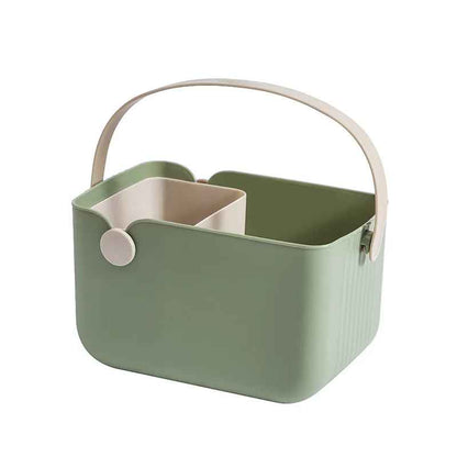 panier de rangement salle de bain rectangle silicone vert
