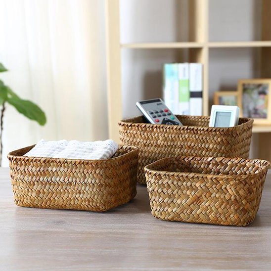 Paniers osier rangement  3 tailles