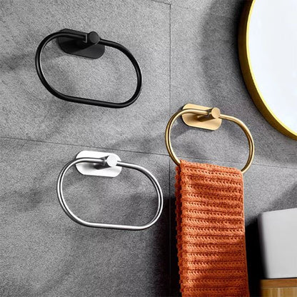 Porte serviette anneau oval 3 couleurs