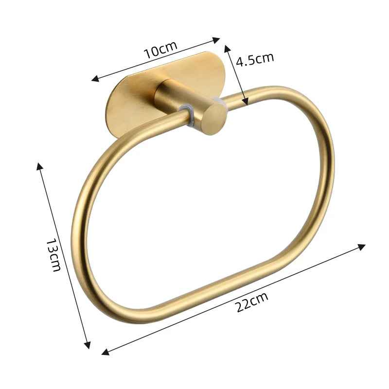 porte serviette ovale dore dimensions