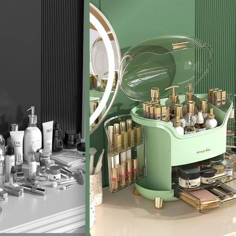 rangement maquillage retro avant apres