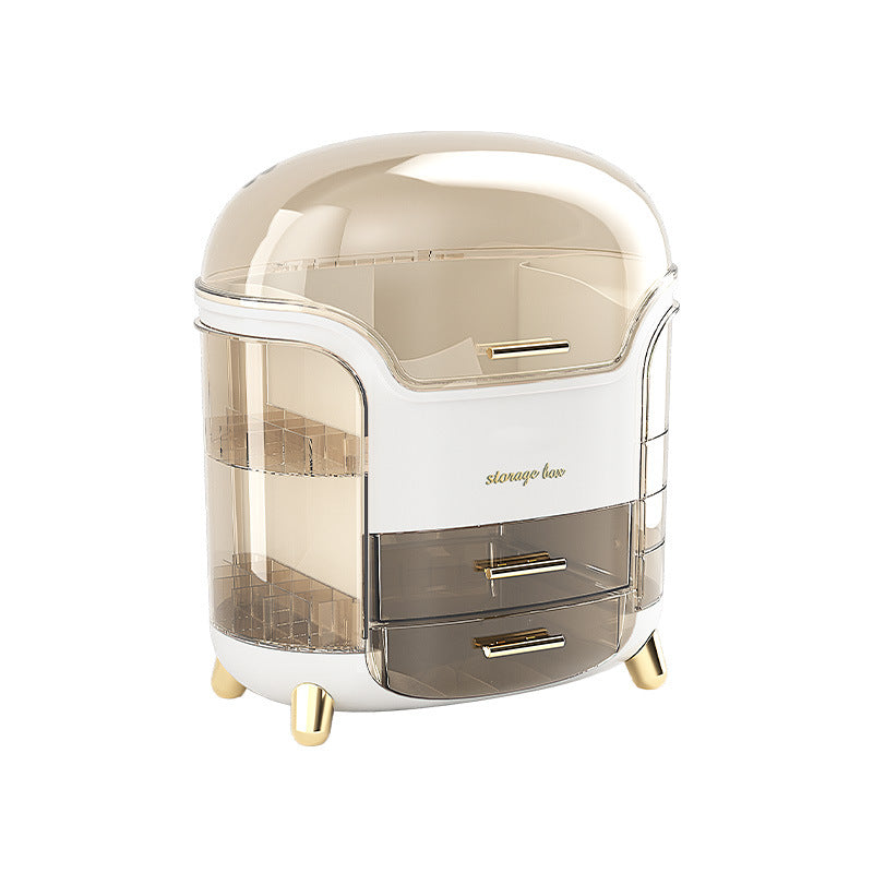 rangement maquillage retro blanc seul