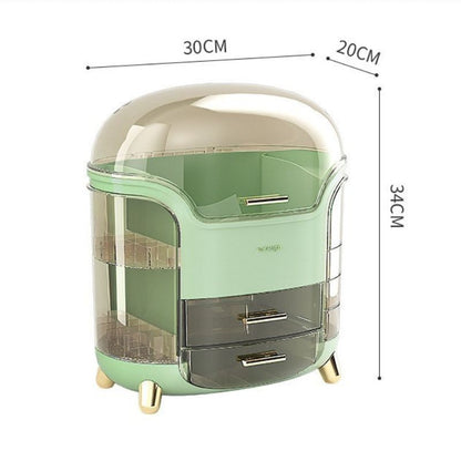 rangement maquillage retro vert dimensions