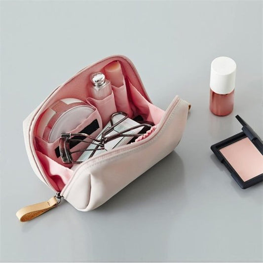 Trousse de maquillage pochette rose