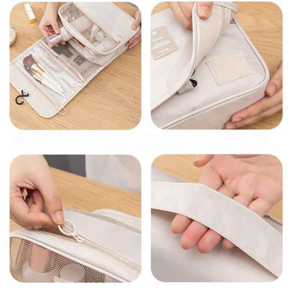 trousse de toilette femme blanc 4 vues