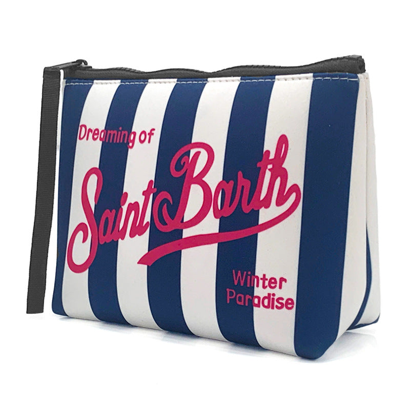 trousse de toilette femme saint barth rayee bleu marine blanc 1