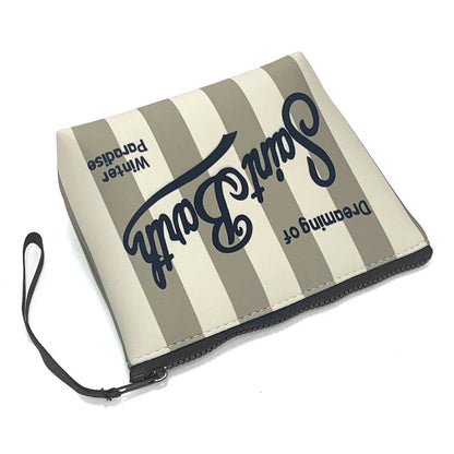 trousse de toilette femme saint barth rayee girs blanc