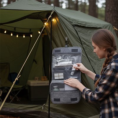 Trousse de toilette homme camping femme