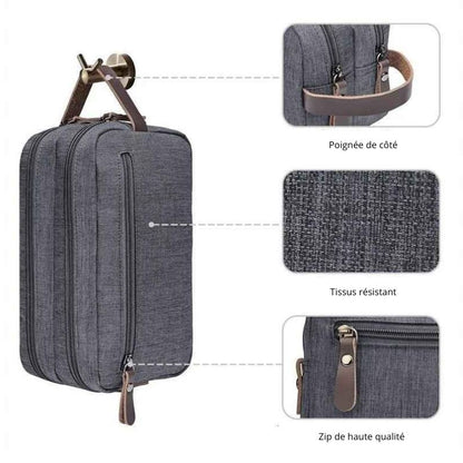 trousse de toilette homme details exterieur