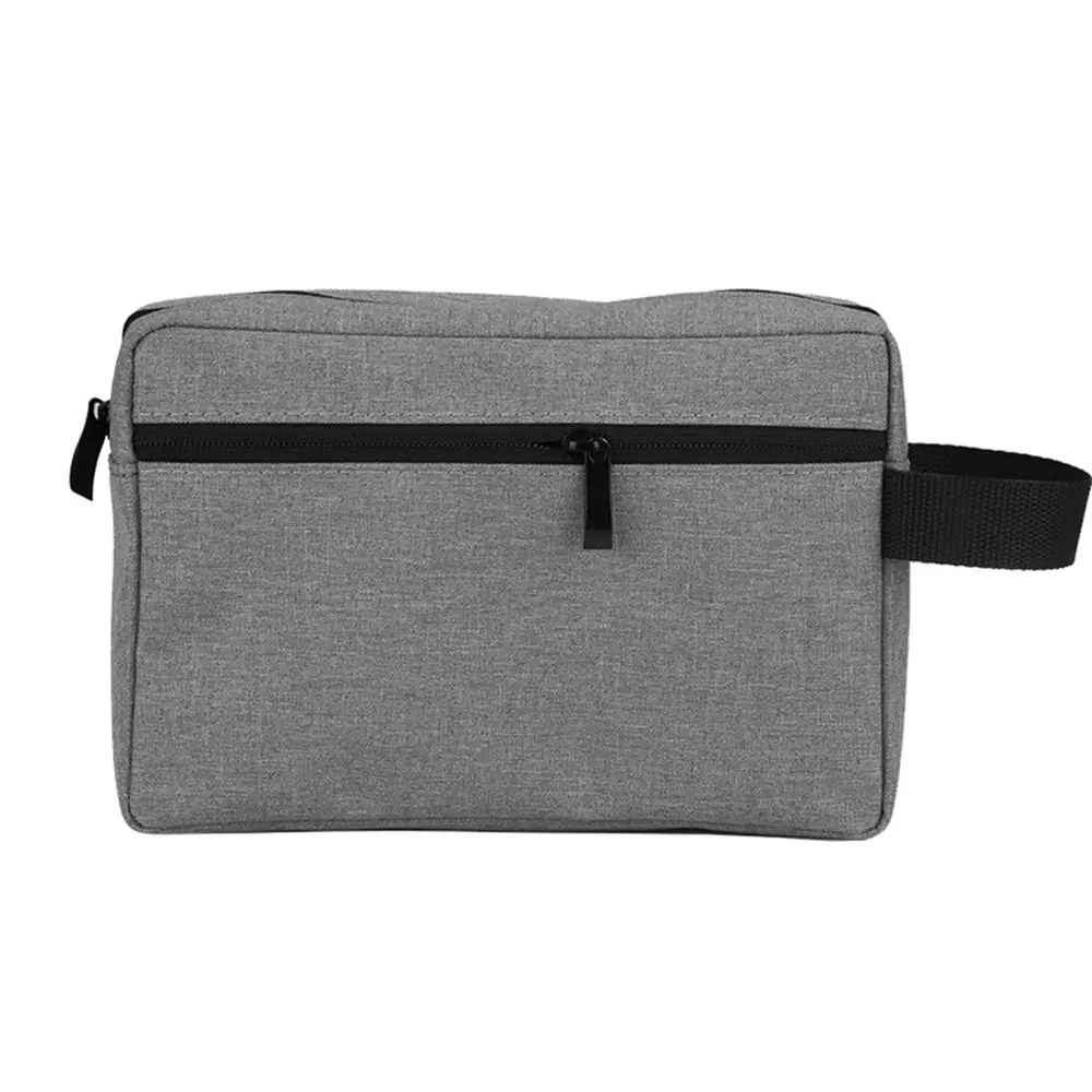 trousse de toilette homme gris face