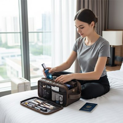 Trousse de toilette homme noire