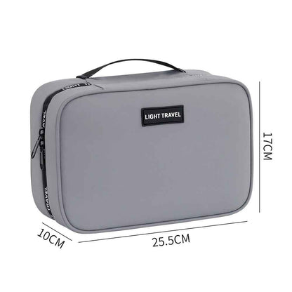 trousse de toilette homme rigide grise dimensions