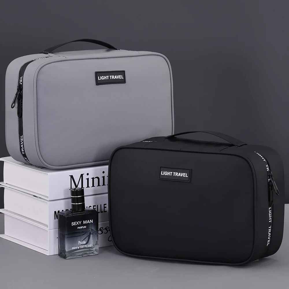 trousse de toilette homme rigide presentation 2 couleurs