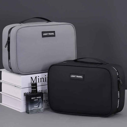 trousse de toilette homme rigide presentation 2 couleurs