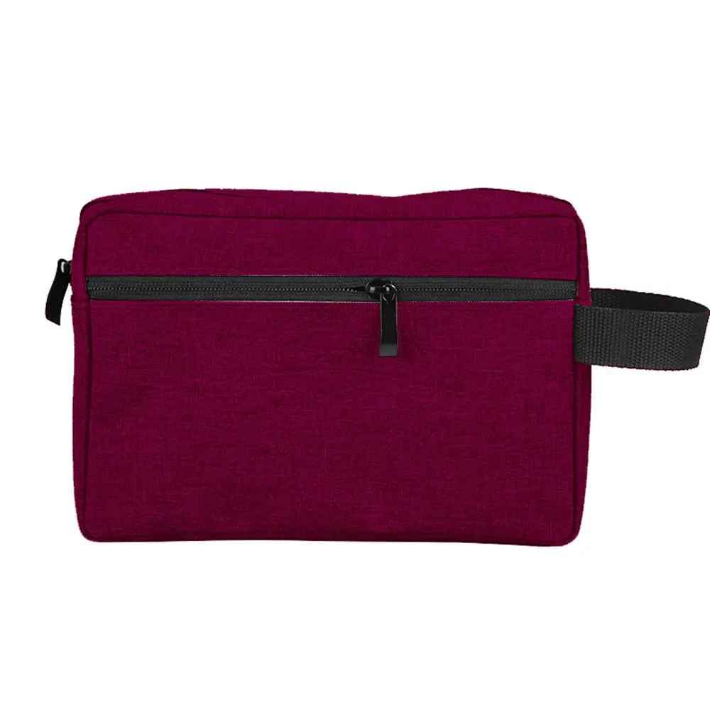 trousse de toilette homme rouge face