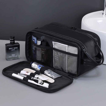 trousse de toilette voyage noir vue filet