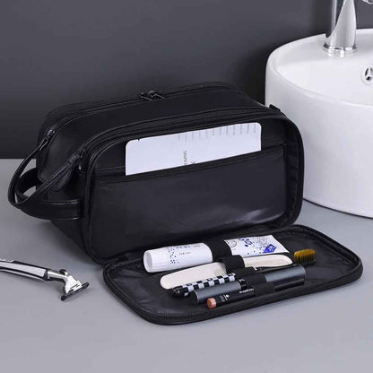 trousse de toilette voyage noir vue pochette