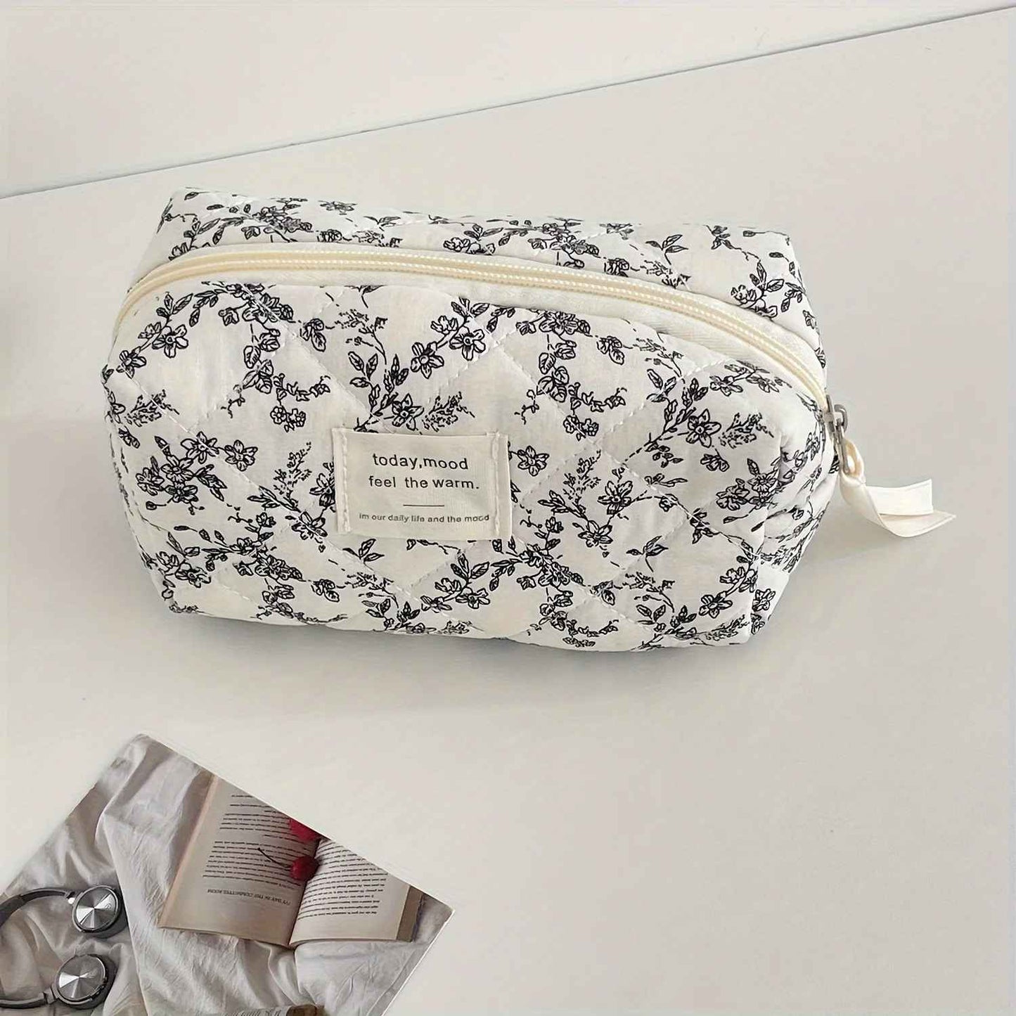 trousses maquillage en coton trousse