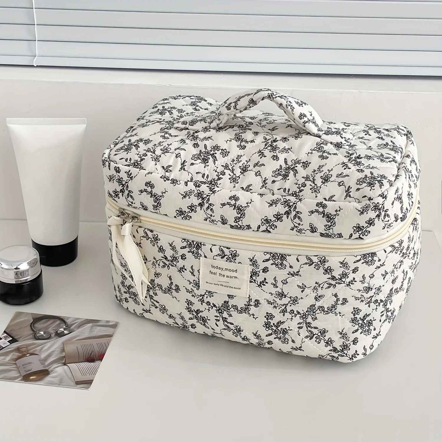trousses maquillage en coton vanity