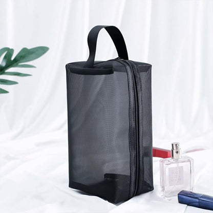 Trousses maquillage  en tissus transparent taille L