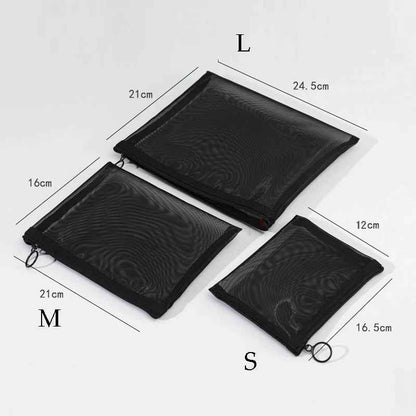 trousses maquillages plates noires 3 dimensions